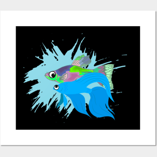 longfin trevally fish Posters and Art